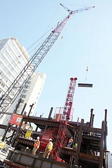 Construction begins at St. Mary’s Chinese School in the heart of San Francisco’s Chinatown district.