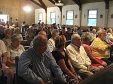 There was standing room only for the Aug. 15 Mass for the Feast of the Assumption at St. Mary's on the Lake.