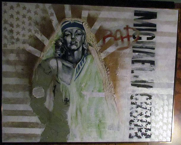 Porn Siphanoum, "Say I Do" mixed media on canvas, 4x5 feet