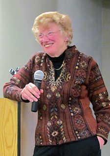 Dr. Mary Jo Bane delivers sthe 2012 Hecker Lecture Jan. 3 at St. Paul's College in Washington, D.C. Dr. Bane’s lecture was titled, Economic Justice for All: The U.S. Economy 25 Years after the Bishops’ Pastoral Statement.