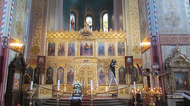 A photo of the Alexander Nevsky Cathedral in Tallinn, Estonia.