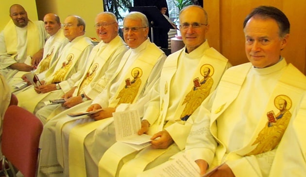 Paulists gather for the St. Paul's College 100th Anniversary Mass on May 19, Pentecost Sunday.