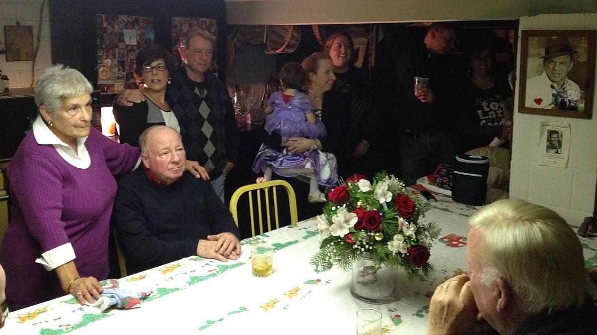 The photo of Frank Sinatra in my Aunt Anna Mae's kitchen.