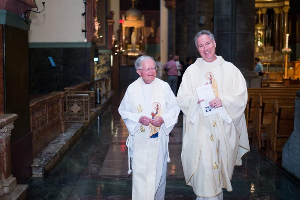 Paulist Fr. Vinny McKiernan and Paulist Fr. Rick Walsh.
