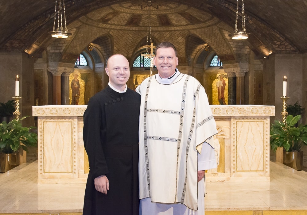 Deacon Steve with Paulist seminarian Michael Hennessy