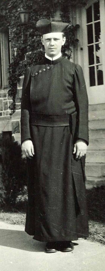 A photo of Paulist Fr. George Johnson in his younger years.