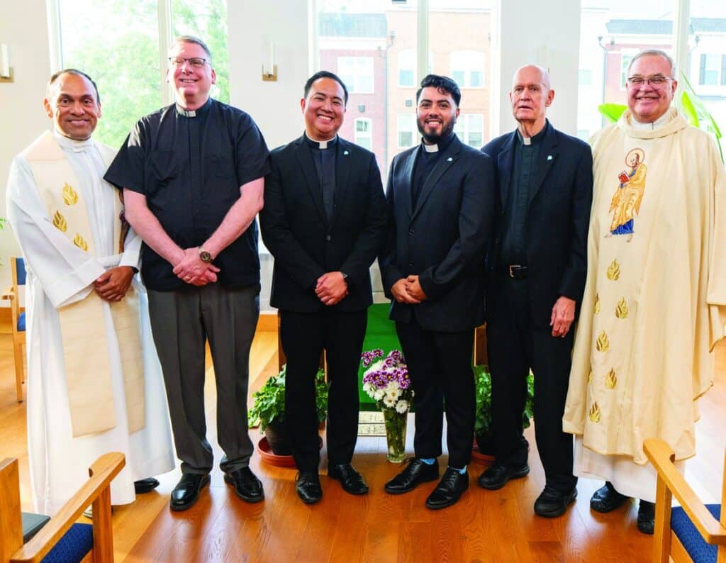 Paulist Fathers gathered after Mass